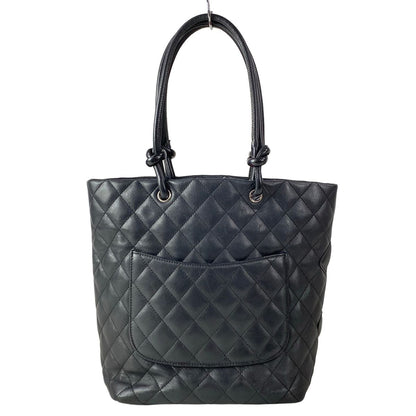 Chanel Tote Bag Cambon Line Medium Black Leather — view 3