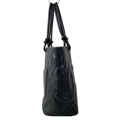 Chanel Tote Bag Cambon Line Medium Black Leather — view 2