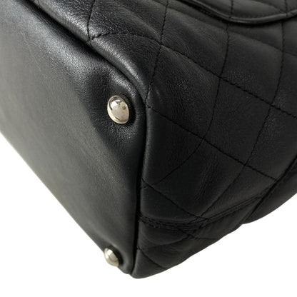 Chanel Tote Bag Cambon Line Medium Black Leather — view 8
