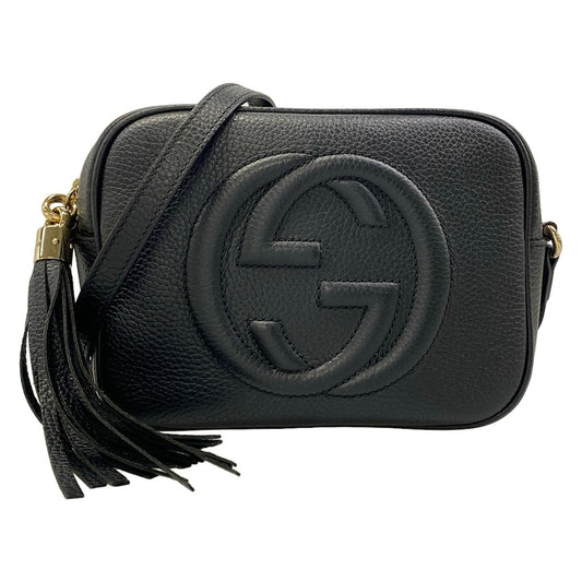 Gucci Shoulder Bag Soho Black Leather