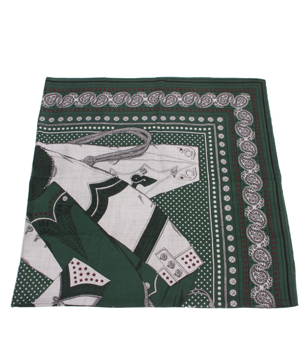 Hermes Shawl Carre 140 Geant Zouaves Et Dragons Scarf — view 3