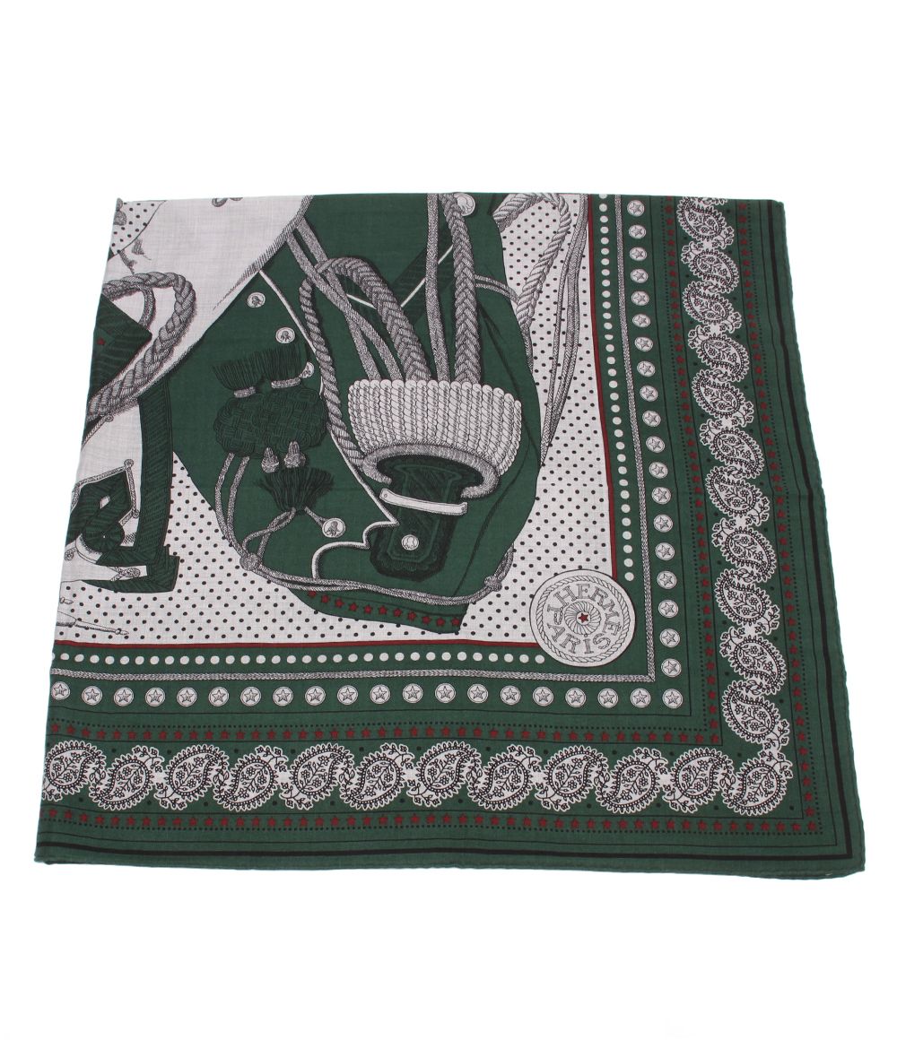 Hermes Shawl Carre 140 Geant Zouaves Et Dragons Scarf — view 5
