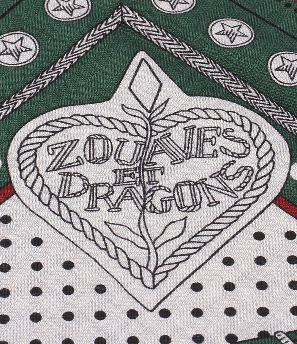 Hermes Shawl Carre 140 Geant Zouaves Et Dragons Scarf — view 8
