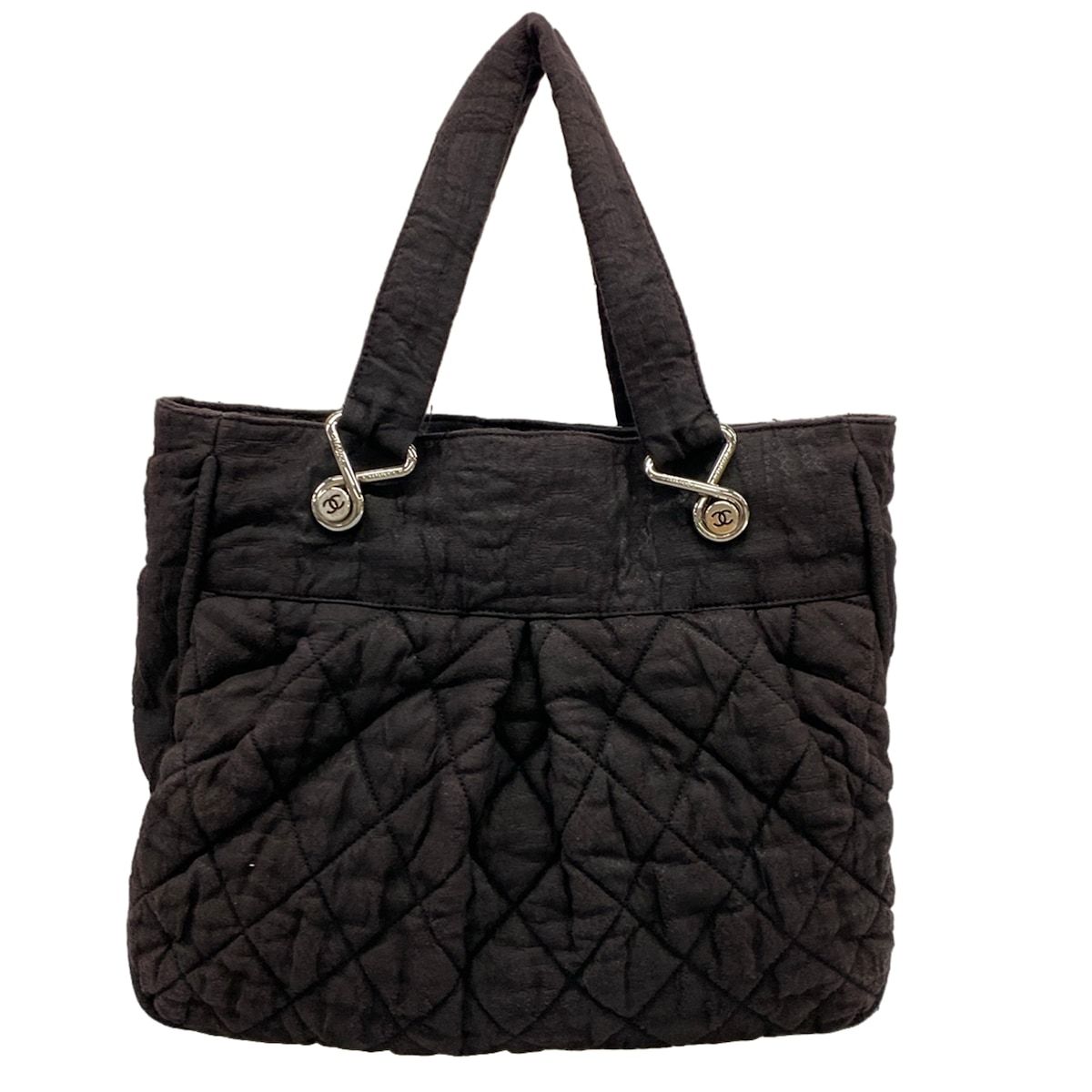 Chanel Tote Bag Black Cotton — view 3