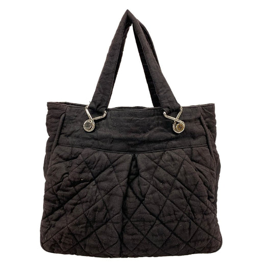 Chanel Tote Bag Black Cotton