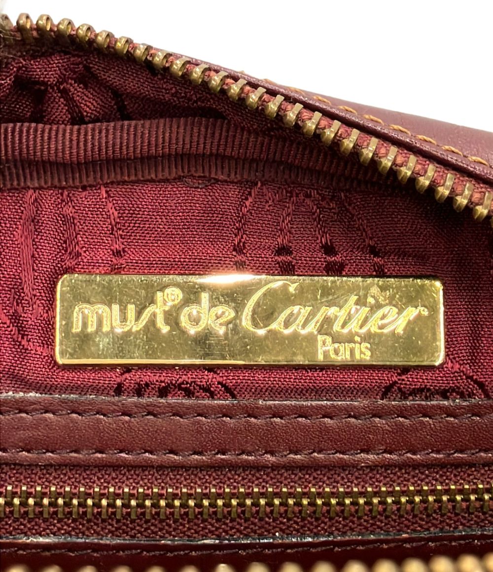 Cartier Shoulder Bag Burgundy — view 6