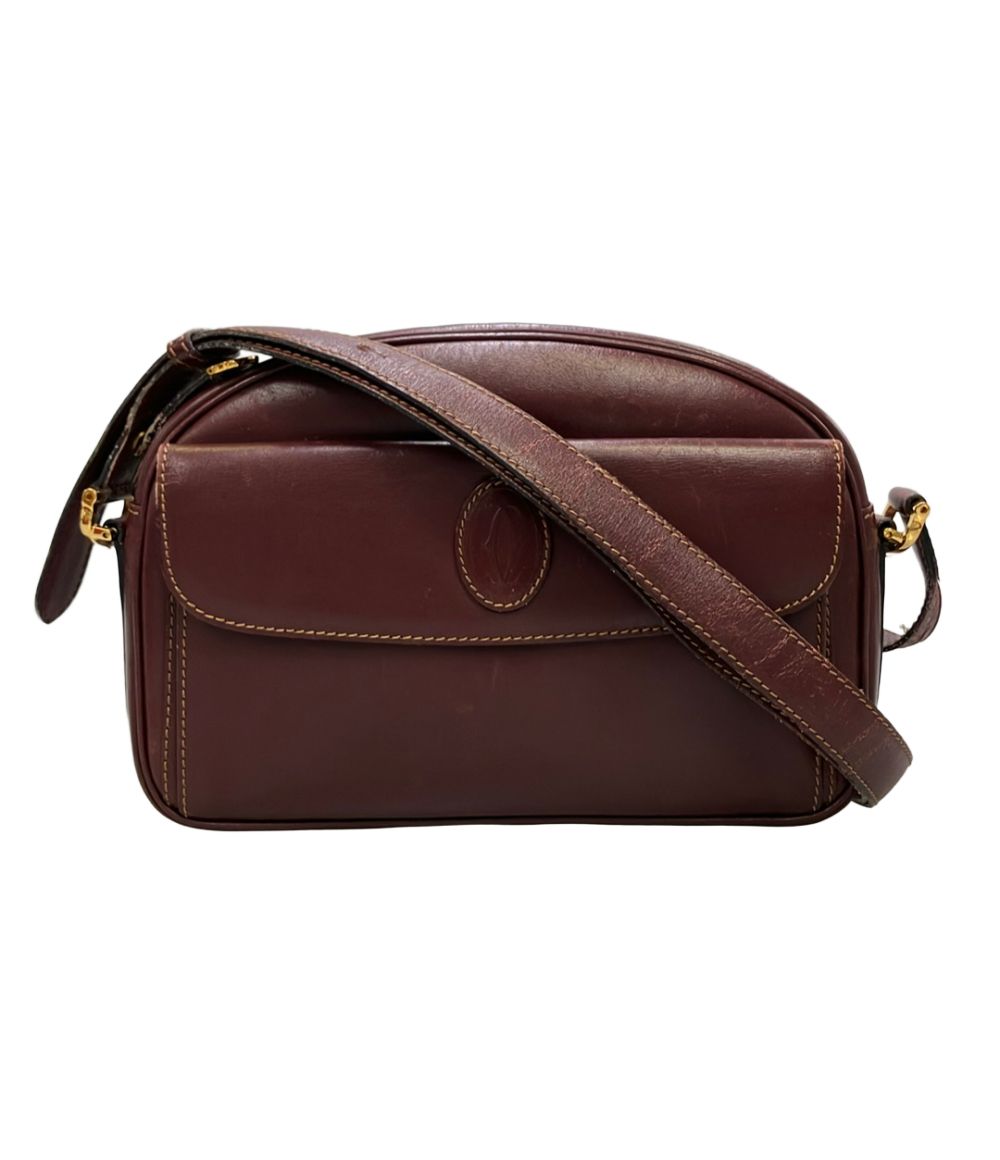 Cartier Shoulder Bag Burgundy