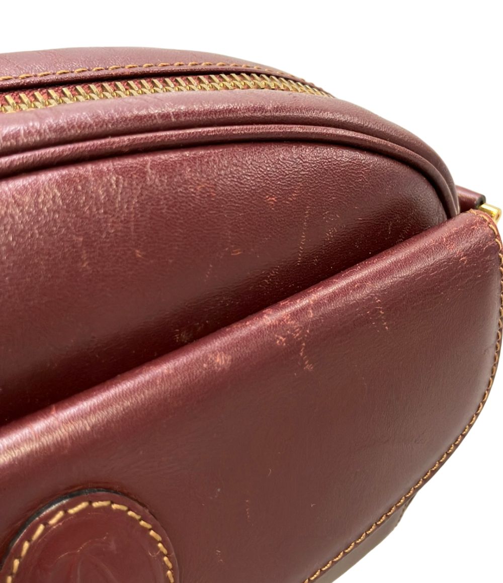 Cartier Shoulder Bag Burgundy — view 7
