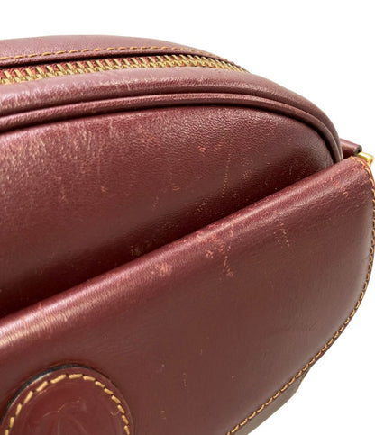 Cartier Shoulder Bag Burgundy — view 7