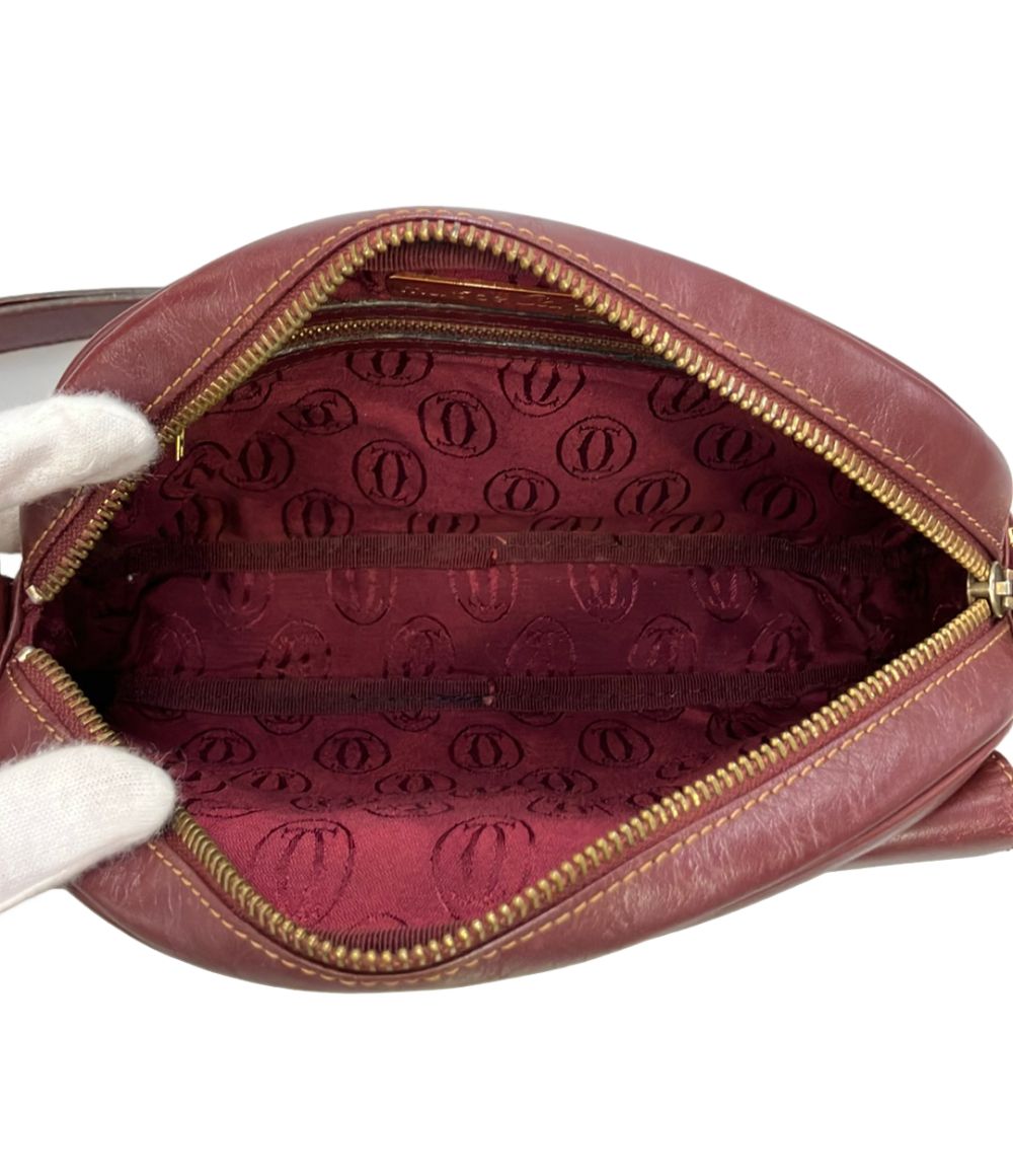 Cartier Shoulder Bag Burgundy — view 5