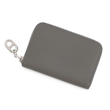 Hermes Coin Purse Zipengo Compact Gris Meyer Silver Evercolor