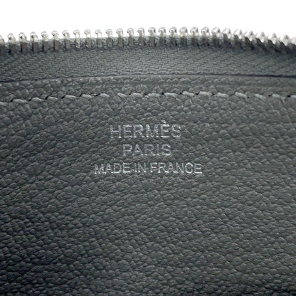 Hermes Coin Purse Zipengo Compact Gris Meyer Silver Evercolor — view 5