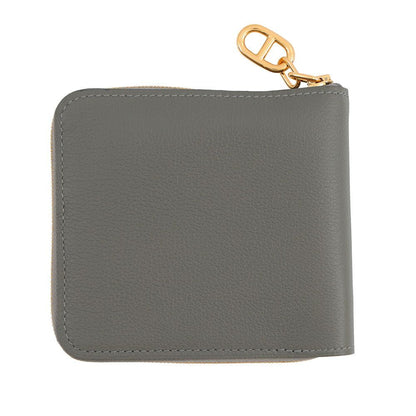 Hermes Bifold Wallet Zipengo 2 Chaine D'ancre Gris Meyer Gold Evercolor — view 3