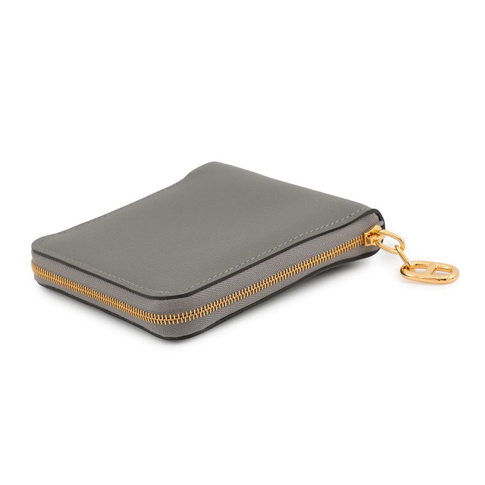 Hermes Bifold Wallet Zipengo 2 Chaine D'ancre Gris Meyer Gold Evercolor — view 2