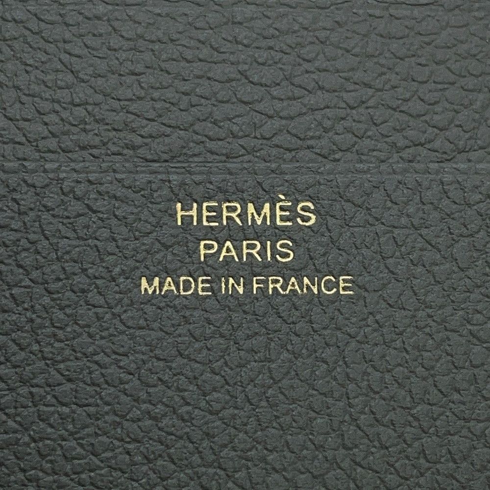 Hermes Bifold Wallet Zipengo 2 Chaine D'ancre Gris Meyer Gold Evercolor — view 8