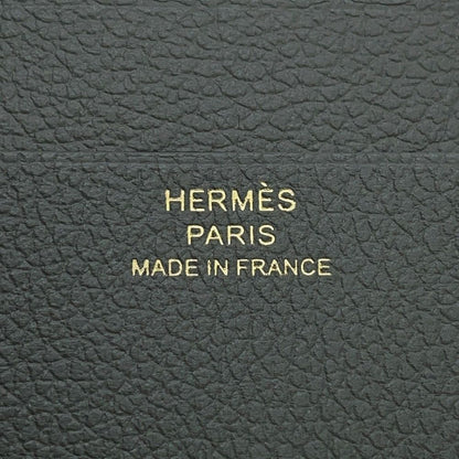 Hermes Bifold Wallet Zipengo 2 Chaine D'ancre Gris Meyer Gold Evercolor — view 8