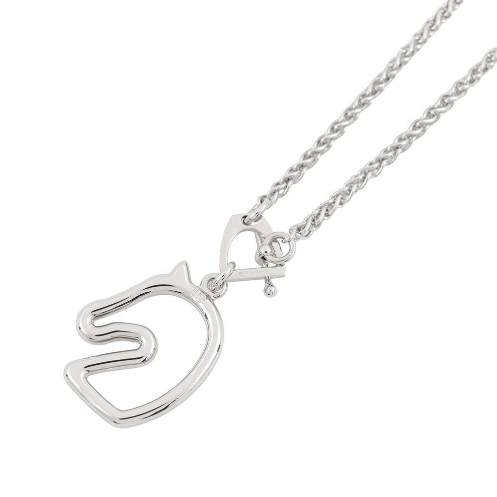 Hermes Necklace Tonnerre Small Black Silver — view 3