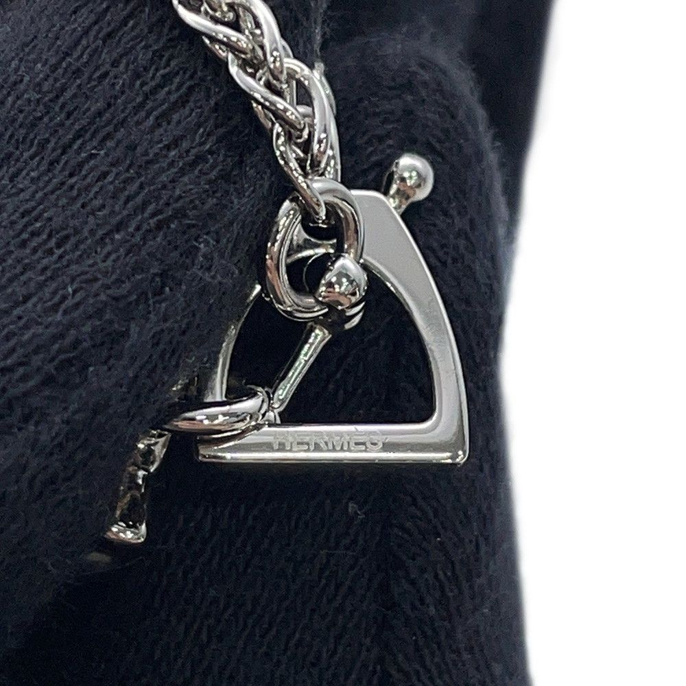 Hermes Necklace Tonnerre Small Black Silver — view 8