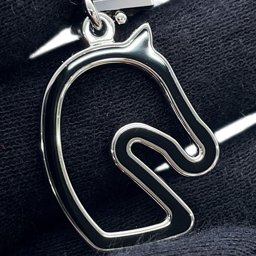 Hermes Necklace Tonnerre Small Black Silver — view 6