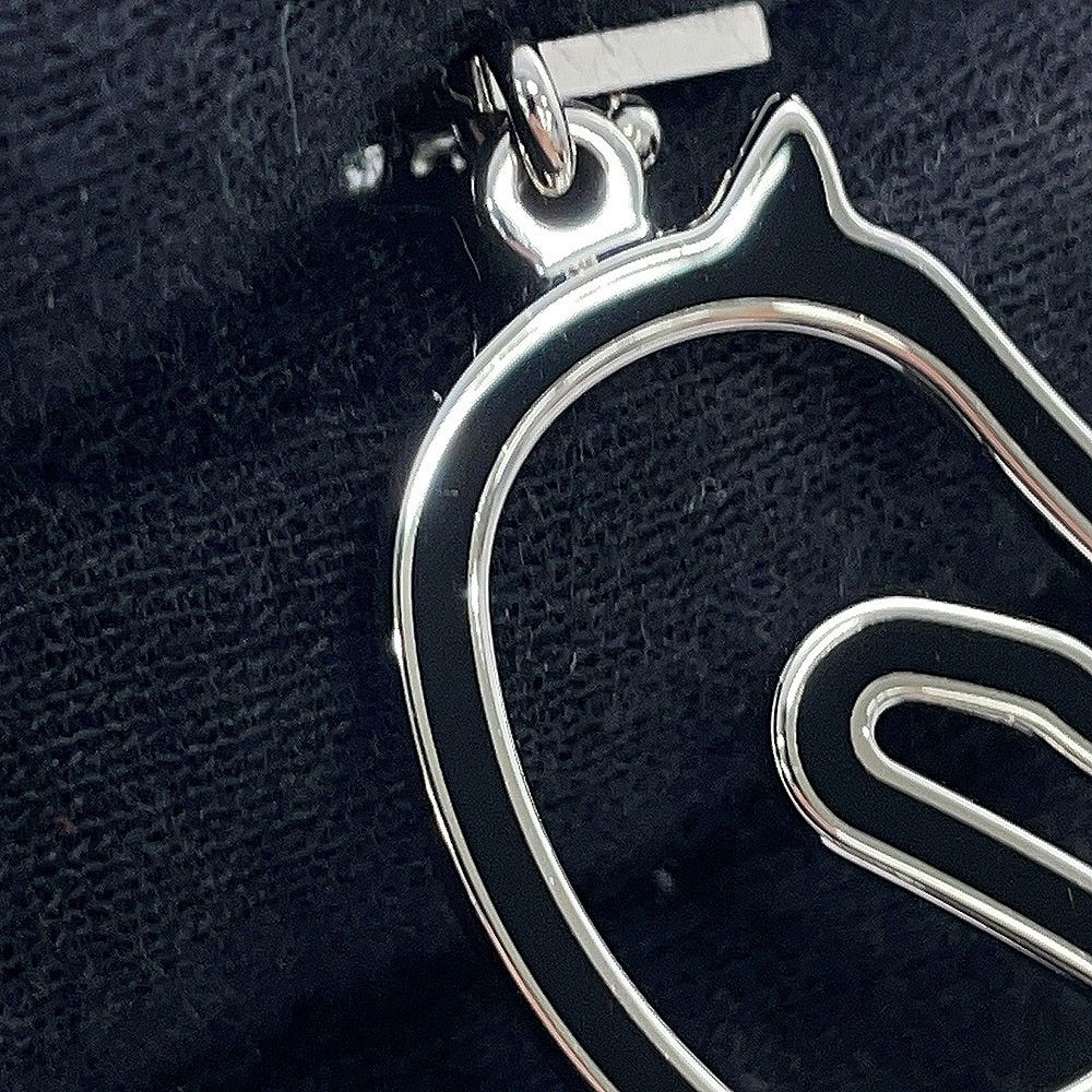 Hermes Necklace Tonnerre Small Black Silver — view 7