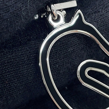 Hermes Necklace Tonnerre Small Black Silver — view 7