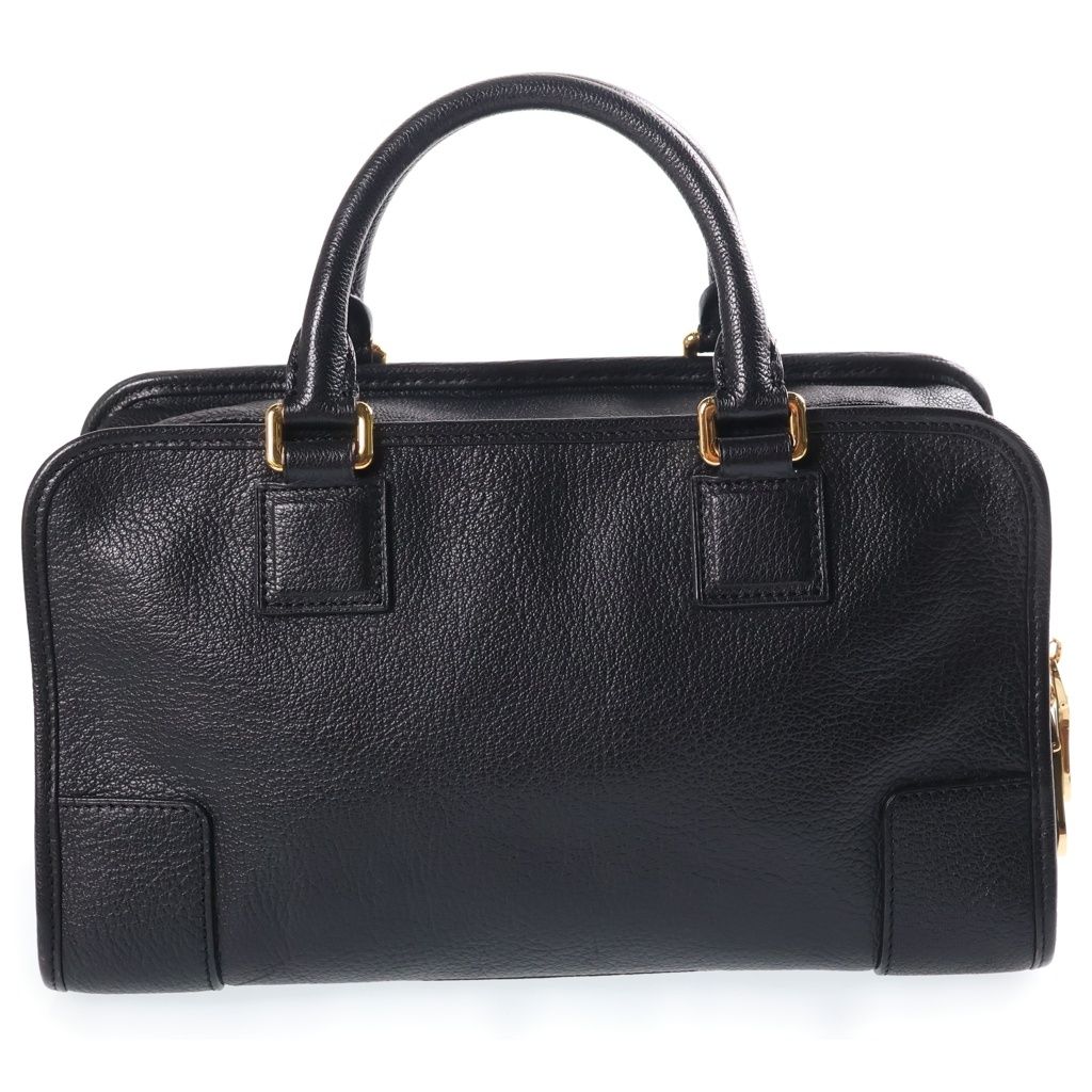 Loewe Amazona 28 Boston Bag Black Leather Gold — view 2