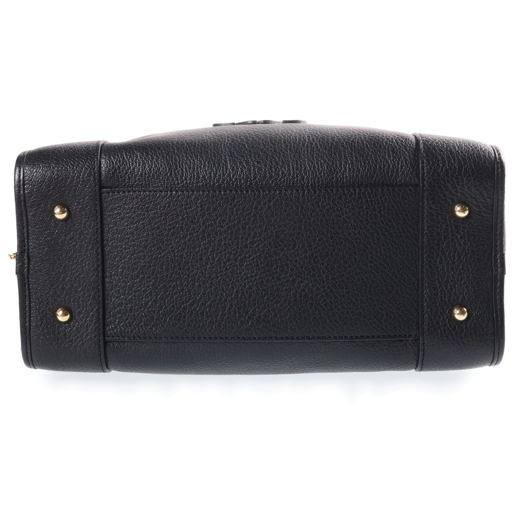 Loewe Amazona 28 Boston Bag Black Leather Gold — view 4
