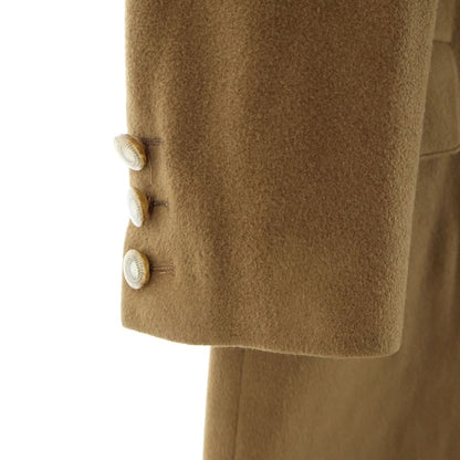 Hermes Cashmere Double Long Coat Brown 38 — view 6