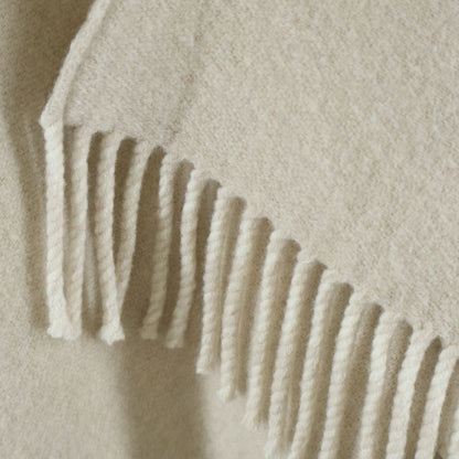 Fendi Reversible Wool and Cashmere Poncho Cape FF Monogram Beige — view 5
