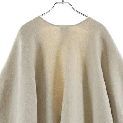 Fendi Reversible Wool and Cashmere Poncho Cape FF Monogram Beige — view 4