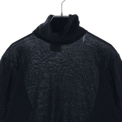 Chanel Turtleneck Knit Black Cotton Sweater — view 3