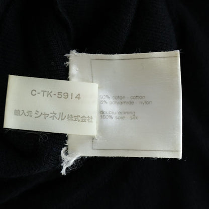 Chanel Turtleneck Knit Black Cotton Sweater — view 8