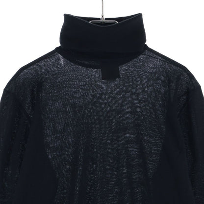 Chanel Turtleneck Knit Black Cotton Sweater — view 4
