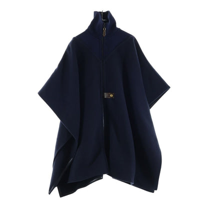 Louis Vuitton Cashmere Monogram Cape Poncho Navy Brown