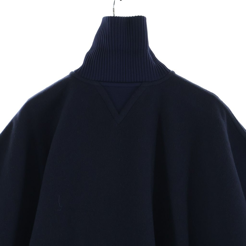 Louis Vuitton Cashmere Monogram Cape Poncho Navy Brown — view 4