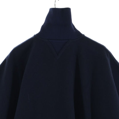 Louis Vuitton Cashmere Monogram Cape Poncho Navy Brown — view 4