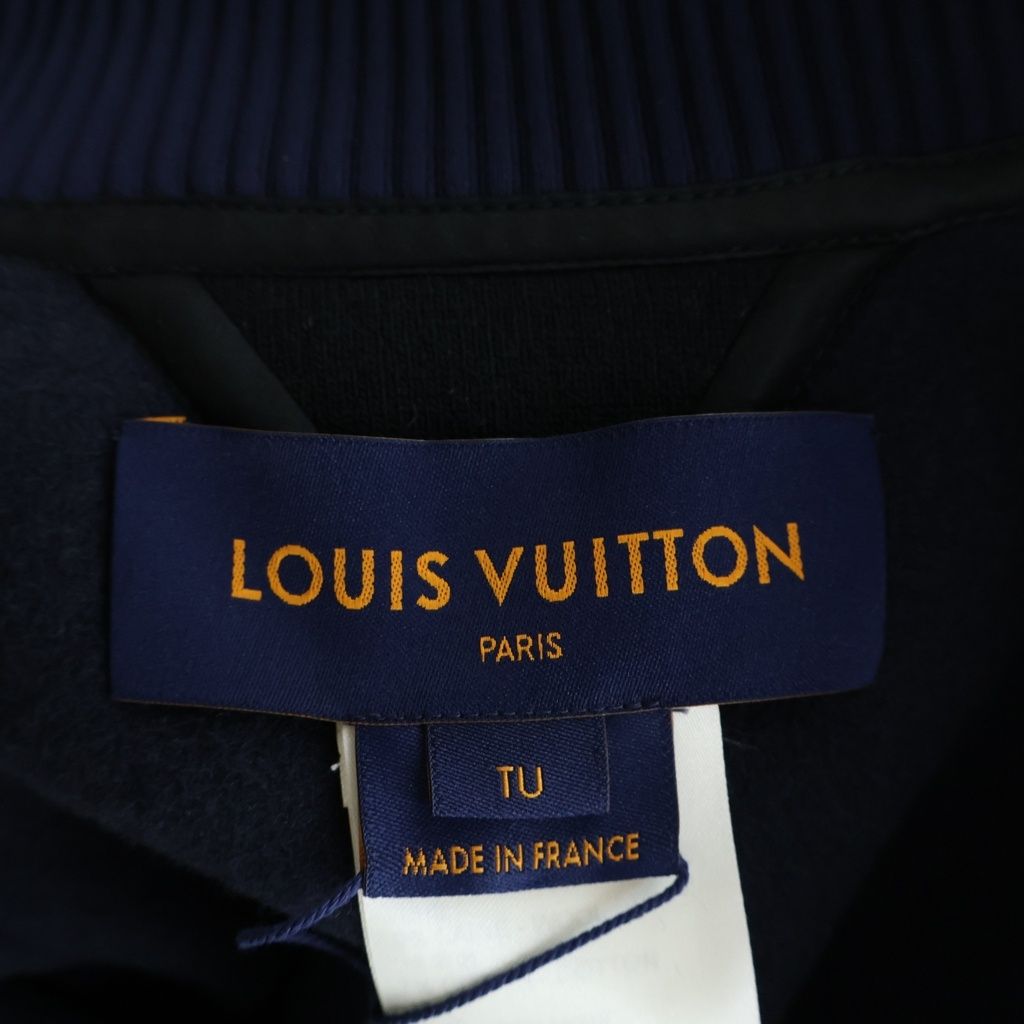 Louis Vuitton Cashmere Monogram Cape Poncho Navy Brown — view 6