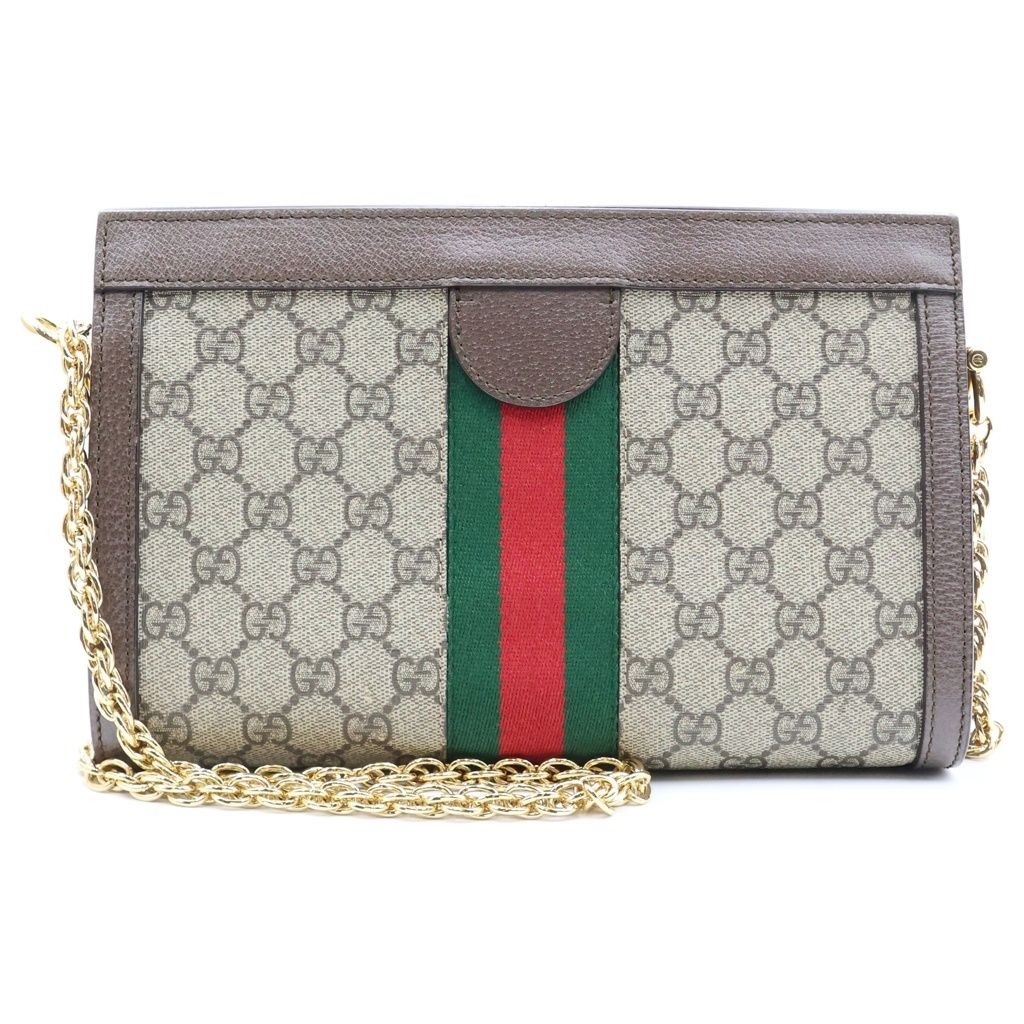 Gucci Ophidia GG Small Shoulder Bag Beige Brown — view 2