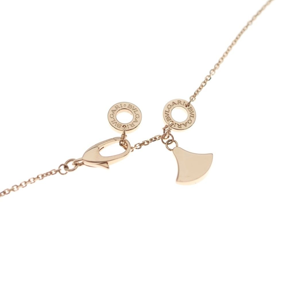 Bvlgari Diva's Dream Malachite Pave Diamond Necklace Pink Gold — view 4