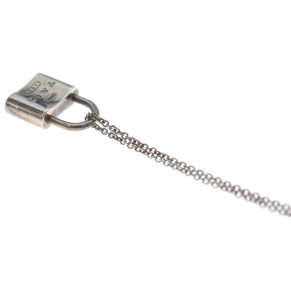 Tiffany & Co 1837 Cadena Lock Chain Necklace Silver — view 5