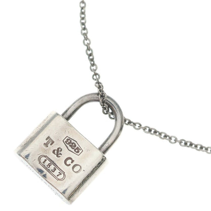 Tiffany & Co 1837 Cadena Lock Chain Necklace Silver