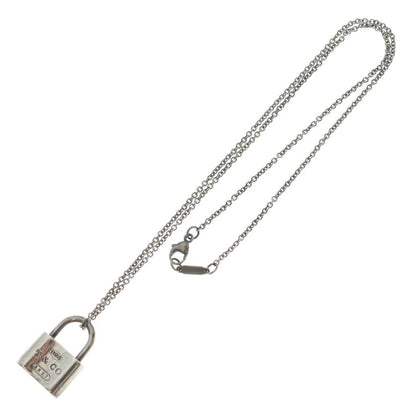Tiffany & Co 1837 Cadena Lock Chain Necklace Silver — view 2