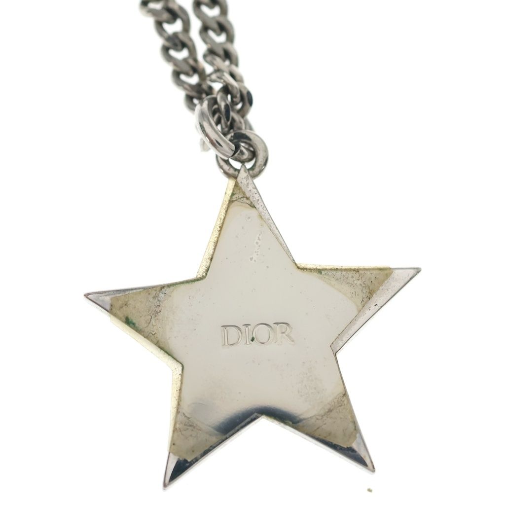 Dior Star Necklace Silver Metal — view 3