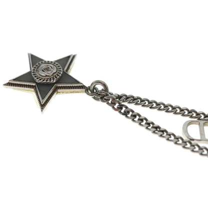 Dior Star Necklace Silver Metal — view 6