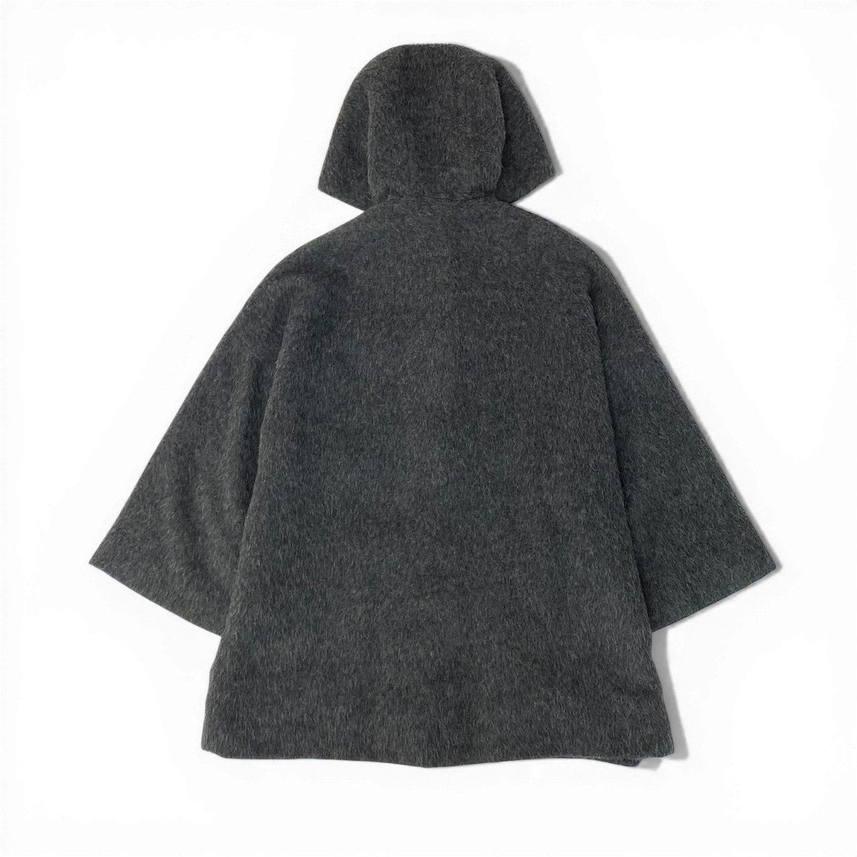 Gucci Vintage Gucci Bamboo Overcoat Hoodie Coat Gray — view 2