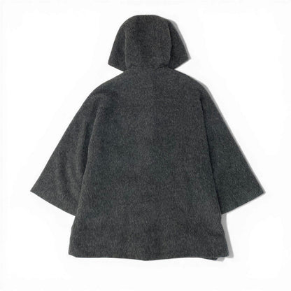 Gucci Vintage Gucci Bamboo Overcoat Hoodie Coat Gray — view 2