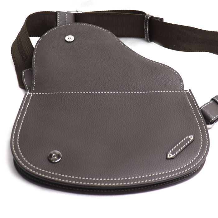 Dior Saddle Belt Bag Brown Gray — view 5