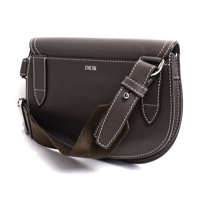 Dior Saddle Belt Bag Brown Gray — view 2