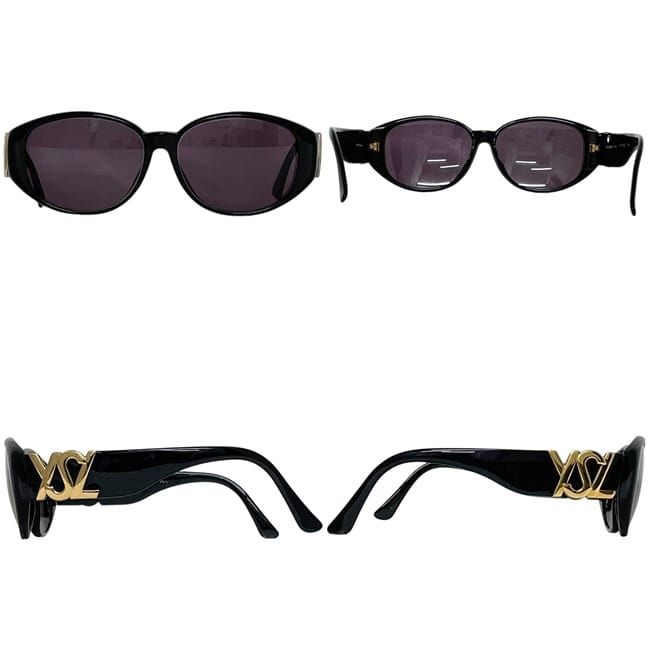 Saint Laurent Sunglasses YSL Acetate Black Logo Eyewear — view 2