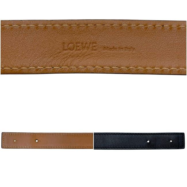 Loewe Bracelet Double Leather Black Silver Brown — view 4